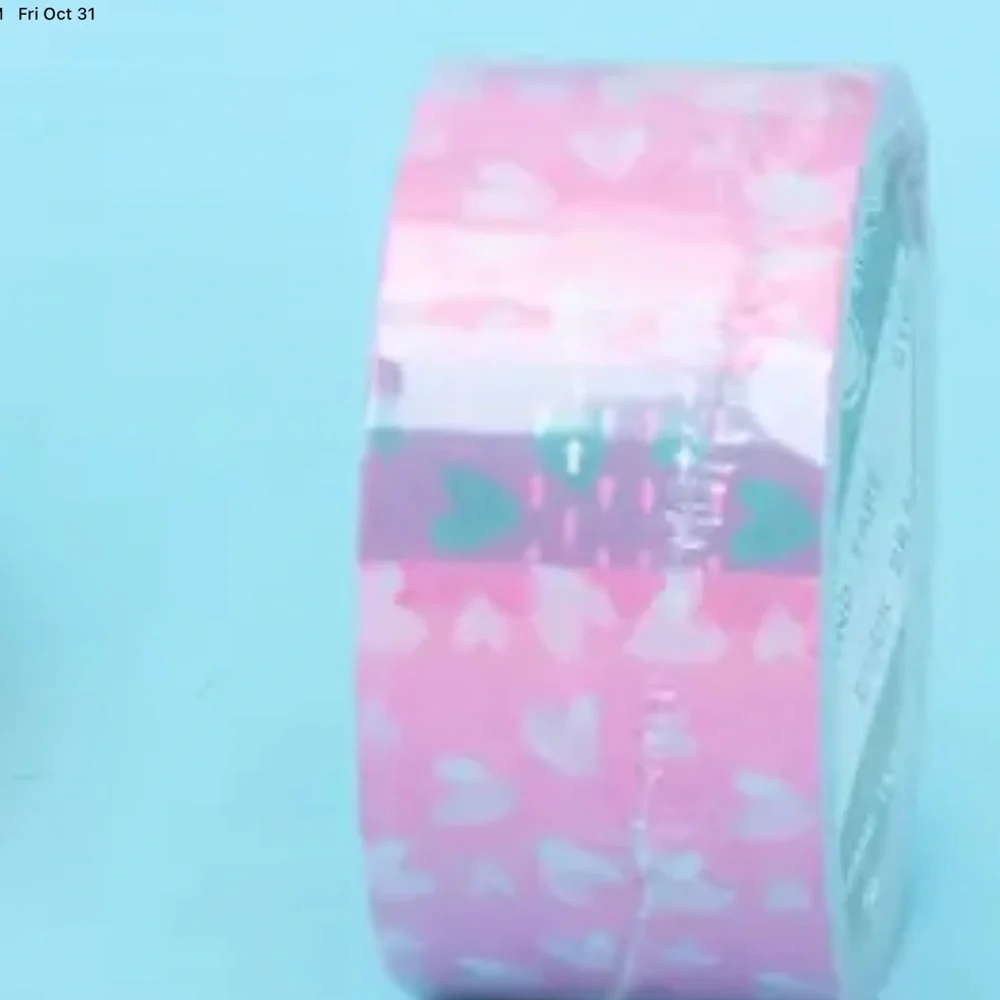 Pink Heart Packaging Tape Shipping Packing Tape Cute Mailer Supplies 40 Yards